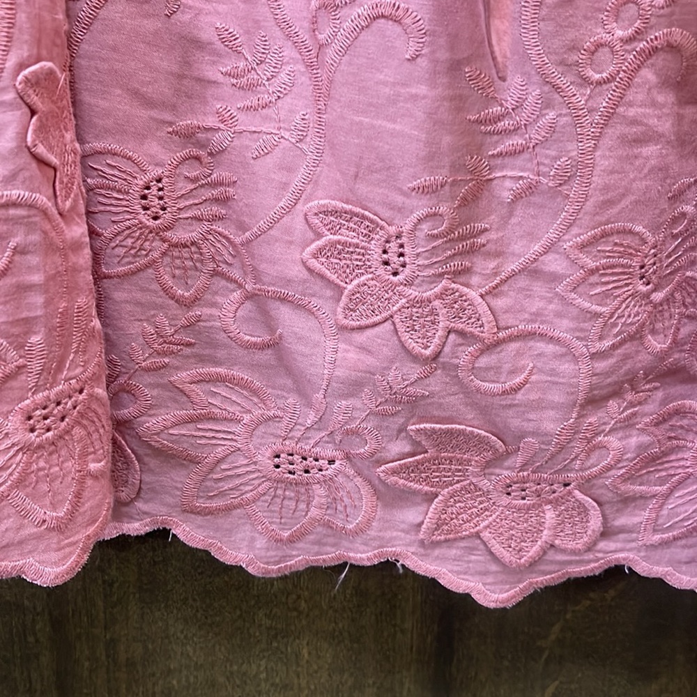 NWT Maternity Embroidered Swing Dress - Picture 6 of 7
